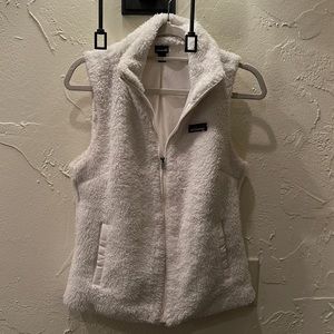 White Patagonia Fleece Vest